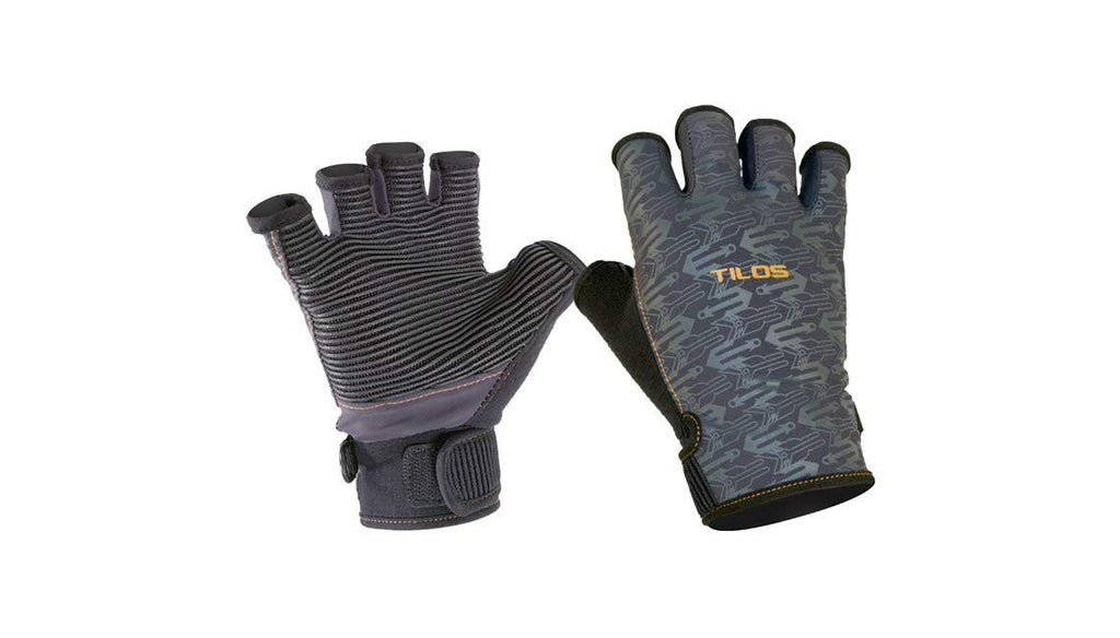 [AUSTRALIA] - Tilos 1mm Osmos Fingerless Paddling Gloves Black Large 