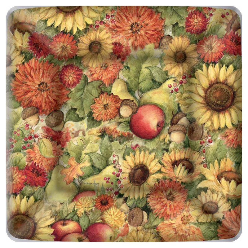 Boston International Square Paper Dessert Plates, 8-Count, 7 x 7-Inches, Flowers and Fruit - BeesActive Australia
