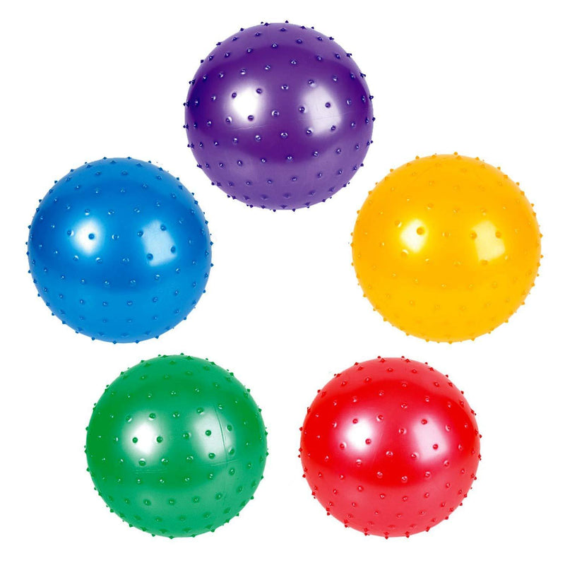 [AUSTRALIA] - Rhode Island Novelty 7 Inch Knobby Balls Assorted Colors 12 Pack 