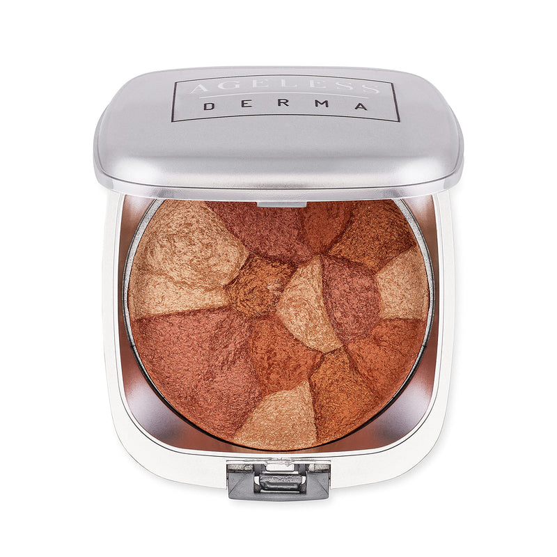 Ageless Derma Baked Mineral Makeup Healthy Blush Collage Of Colors (Ginger) Made in USA. Highlighter Makeup Ginger - BeesActive Australia