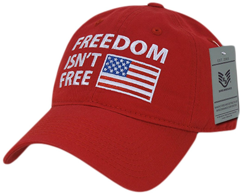 Rapiddominance Freedom Isn't Relaxed Graphic Cap Red - BeesActive Australia