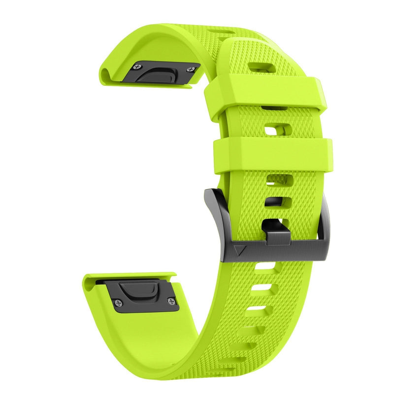 ANCOOL Compatible with Fenix 5 Band Easy Fit 22mm Width Soft Silicone Watch Strap Replacement for Fenix 5/Fenix 5 Plus/Forerunner 935/Approach S60/Quatix 5 - Green - BeesActive Australia