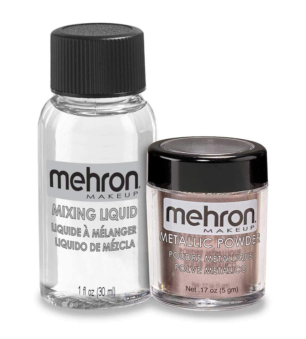 Mehron Makeup Metallic Powder (.17 oz) with Mixing Liquid (1 oz) (LAVENDER) Lavender - BeesActive Australia