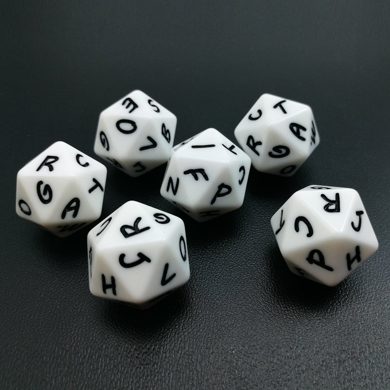 Bescon Alphabet Dice 20 Faces A-T Uppercase, 20 Sides Letter Dice, 3pcs per Set - BeesActive Australia