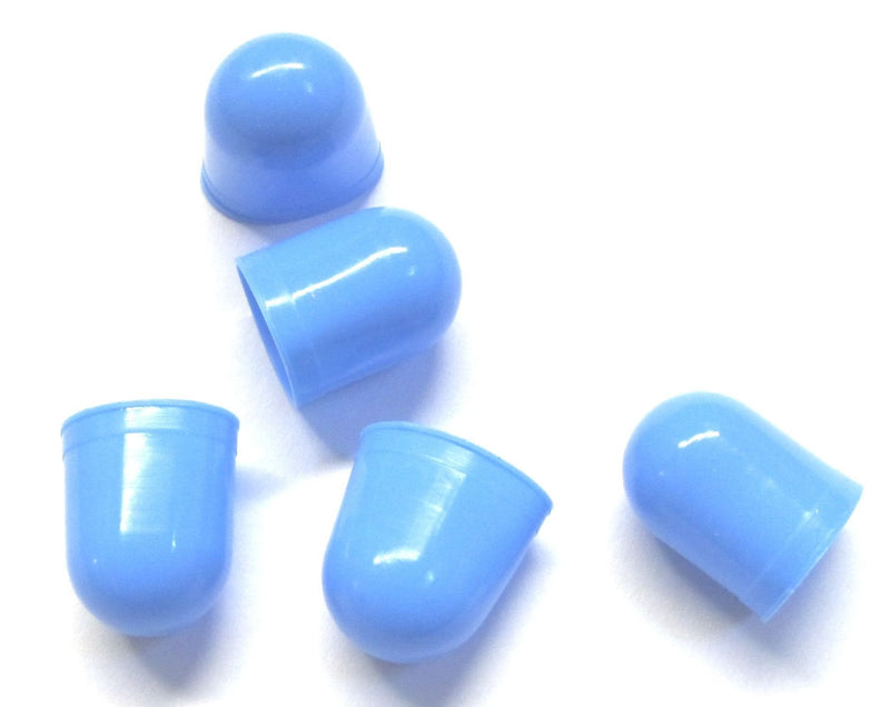 Memotronics Sapphire Blue Silicone Bulb Covers Caps Boots 5-Pack fits 193, 194, 44, 47 + Others, 10mm - BeesActive Australia