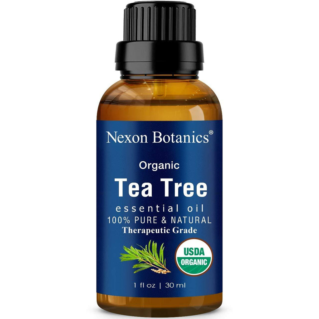 Organic Tea Tree Oil 30 ml - Certified USDA, Pure, Natural Undiluted Therapeutic Grade Tea Tree Essential Oil for Hair, Face, Skin, Acne and Scalp - Melaleuca Alternifolia Oils Nexon Botanics - BeesActive Australia