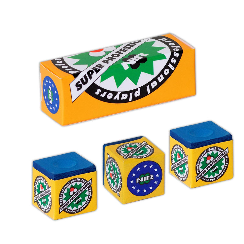 3 pcs of Longoni NIR Super Professional Pool Cue Billiard Chalk Available in Green and Blue Color - BeesActive Australia
