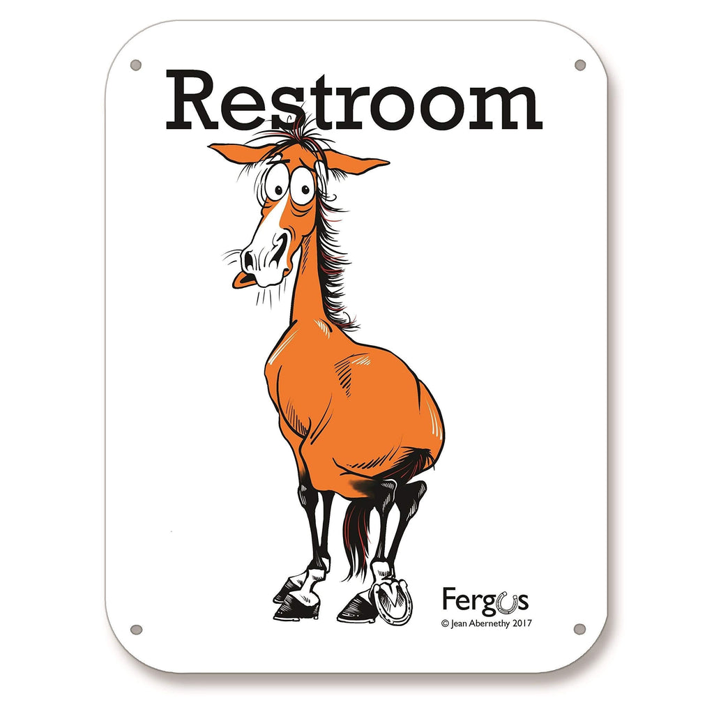 [AUSTRALIA] - FERGUS Stall/Barn Sign Restroom 
