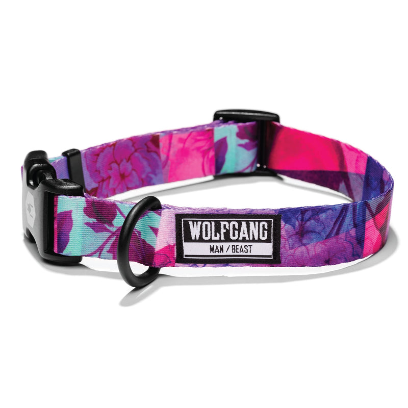 Wolfgang Man & Beast Premium Adjustable Dog Training Collar, Made in USA Medium (1 Inch x 12-18 Inch) DayDream Print - BeesActive Australia