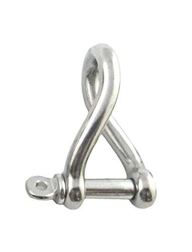 [AUSTRALIA] - Stainless Steel 316 Twist Shackle 1/4" (6mm) Marine Grade 