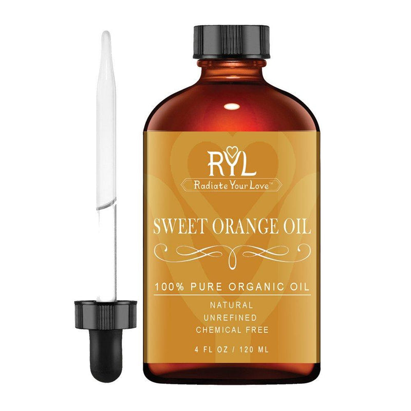 Radiate Your Love Sweet Orange Essential Oil, Large 4 Fluid Ounce,- 100% Pure Organic Therapeutic Grade for Aromatherapy, Relaxation, Skin Therapy & Diffusers - BeesActive Australia