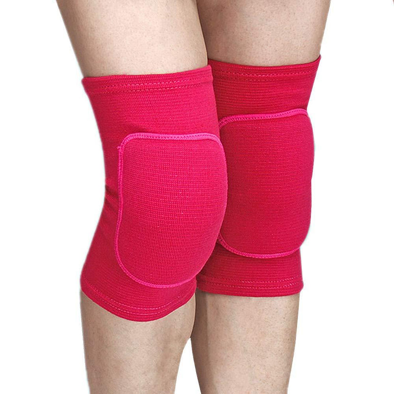 [AUSTRALIA] - Adult Child Premium Blue Outdoor Exercise Dance Gardening Soccer Roller Skating Gym Workout Biking Mountaineering Bodybuilding Hike Camp Jogging Tennis Protective Knee Sleeve Pad Support (Rose, L) 
