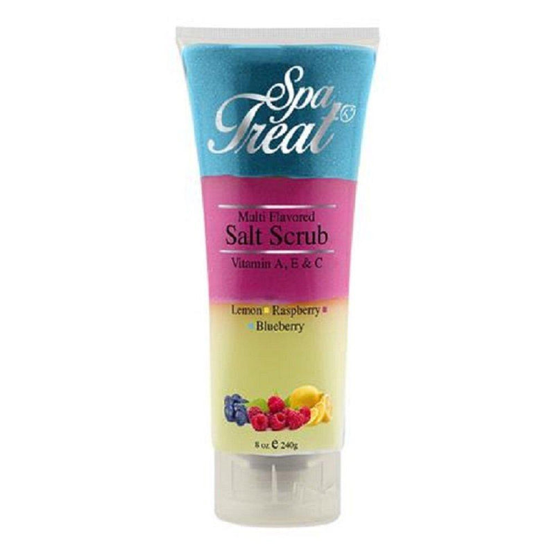 Spa Treat Salt Scrub, Lemon/Raspberry/Blueberry, 8 Ounce - BeesActive Australia