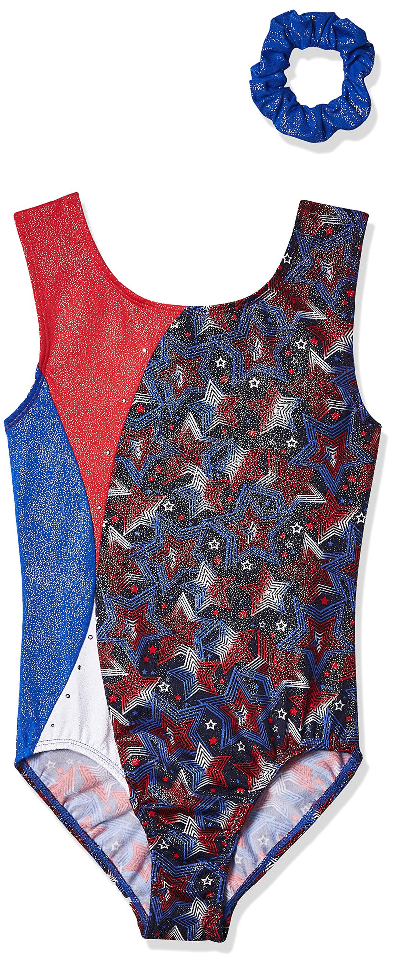 Jacques Moret Girls' Fun Gymnastics Leotard Big Girls Medium Funstars Printed - BeesActive Australia