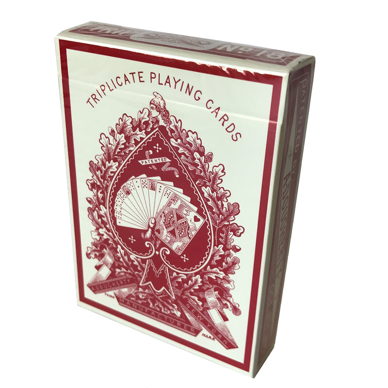 A. Dougherty No.18 Triplicate Dragon Back Playing Card Restoration, Red - BeesActive Australia