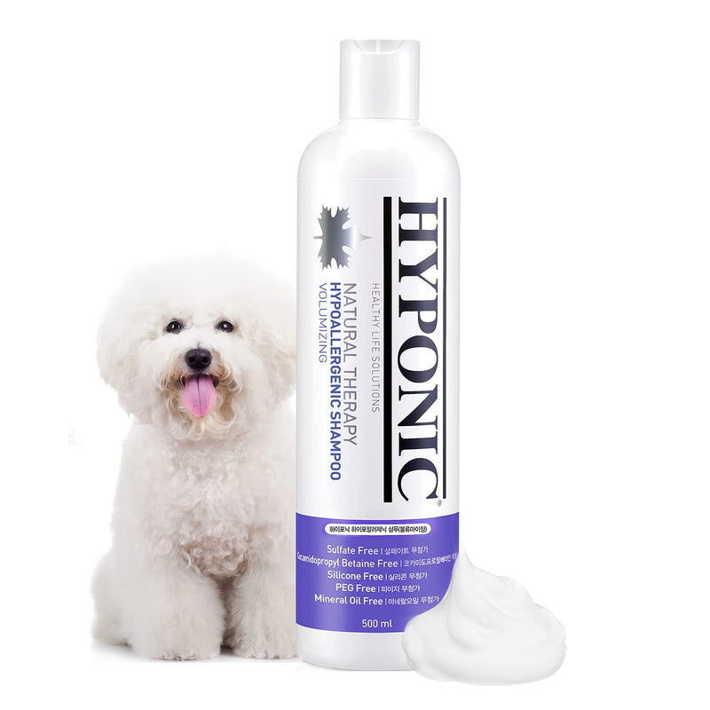 HYPONIC Hypoallergenic Premium Dog Shampoo (16.9 / 50.7 oz) - Deodorizing, Sensitive Skin, Detangling Volumizing (16.9 oz) - BeesActive Australia
