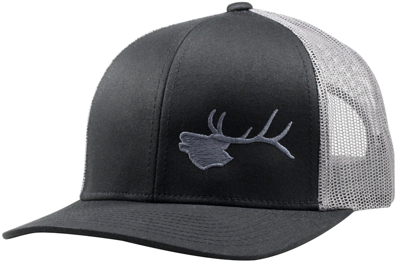 LINDO Trucker Hat - Bugling Elk One Size Black/Graphite - BeesActive Australia