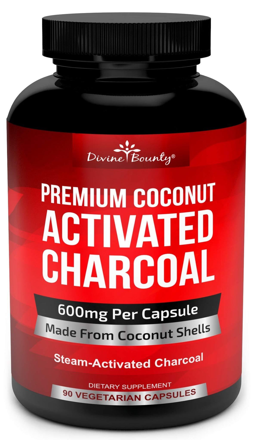 Organic Activated Charcoal Capsules - 600mg Coconut Charcoal Pills - 90 Veggie Caps 1 - BeesActive Australia