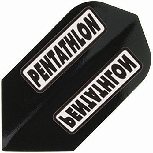 [AUSTRALIA] - US Darts - 3 Sets (9 Flights) Pentathlon Slim Black Ex-Tough Dart Flights 