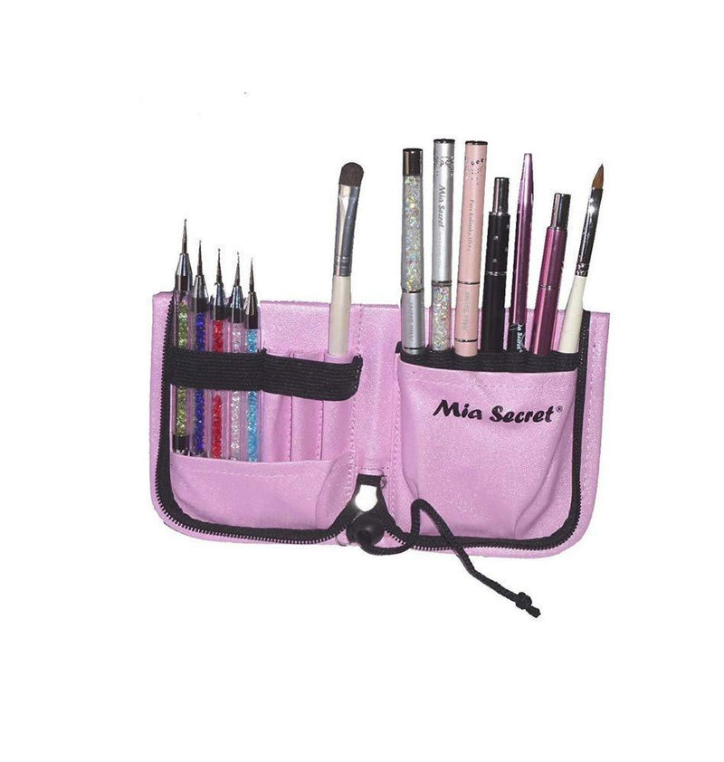 Mia Secret Nail Brush Holder - Tools Case - Pouch - Pink New Arrival ! - BeesActive Australia