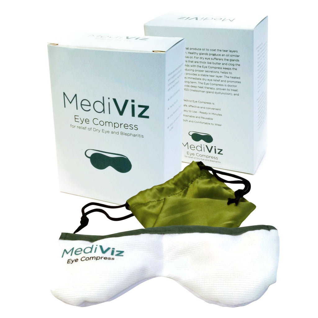 Mediviz Warm Compress Eye Mask - Moist Heat Compress for Irritated Eyes and Eyelid Lumps and Bumps (ORIGINAL) - BeesActive Australia