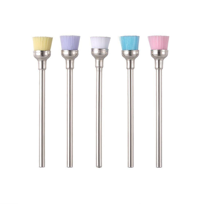 Anself 5pcs 2.35mm Professional Nail Art Drill Bit Mix color Nail Drill Cleaning Brush Manicure Accessories - BeesActive Australia