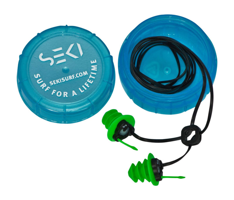 Waterproof Super Soft Silicone Ear Plugs for Surf, Surfing, Swimming by Seki - Block Out Water, Allow Hearing, with Corded Earplugs for Surfer, Swimmer, Adults, Diving Hearing Protection - BeesActive Australia