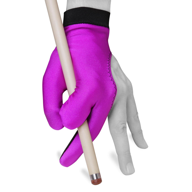 Billiard Pool Cue Glove by Fortuna - Classic Two-Colored - for Left Hand - Purple/Black - BeesActive Australia