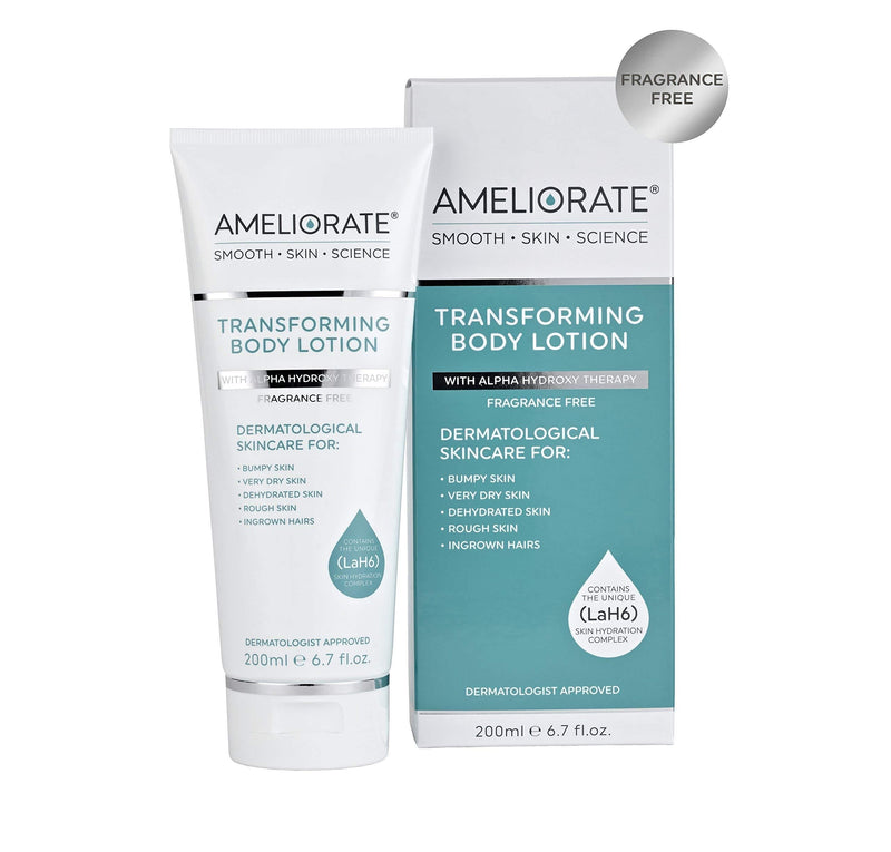 AMELIORATE Transforming Body Lotion Fragrance Free 200ml 6.76 Fl Oz (Pack of 1) - BeesActive Australia