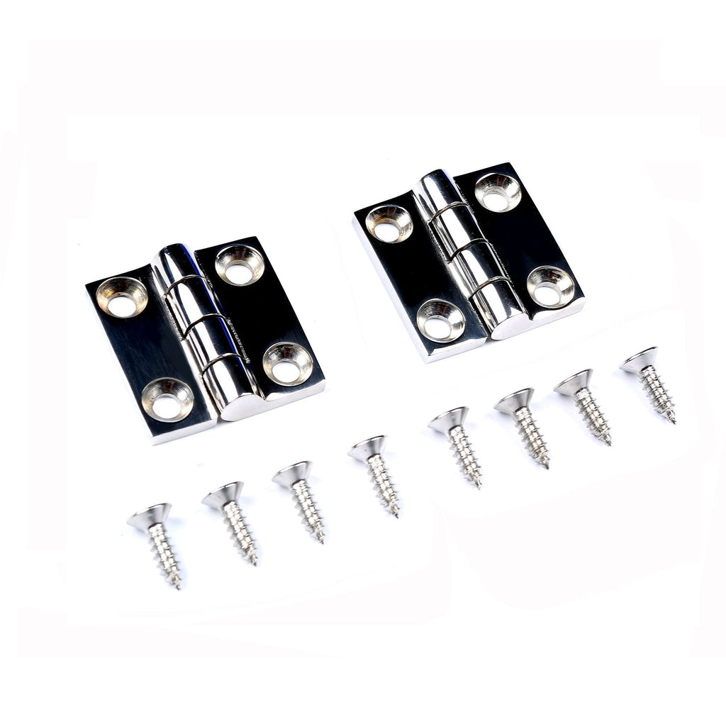 [AUSTRALIA] - Mxeol Heavy Duty Butt Hinge Marine Stainless Steel 1-1/2" W/Fasteners Pair 