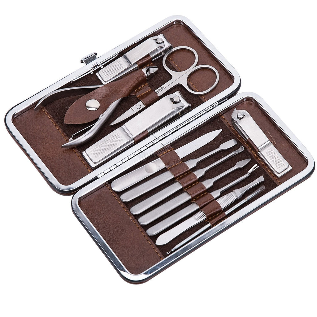 Corewill Nail Clipper Set 12 in 1 Manicure and Pedicure Kit for Fingernail and Toenail with Portable Travel Case, Ideal for Men and Women, Professional Stainless Steel - BeesActive Australia