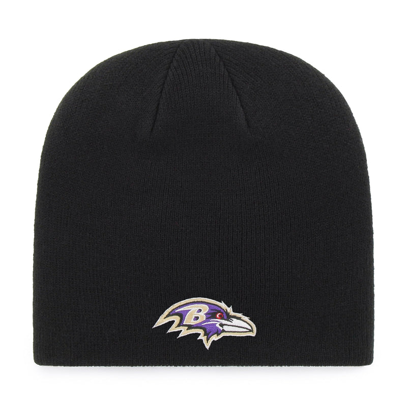 NFL Men's OTS Beanie Knit Cap Baltimore Ravens One Size Team Color - BeesActive Australia