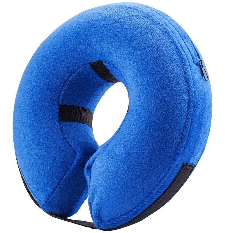 BENCMATE Protective Inflatable Collar for Dogs and Cats - Soft Pet Recovery Collar Does Not Block Vision E-Collar [Neck:12"-18"] Large Blue - BeesActive Australia