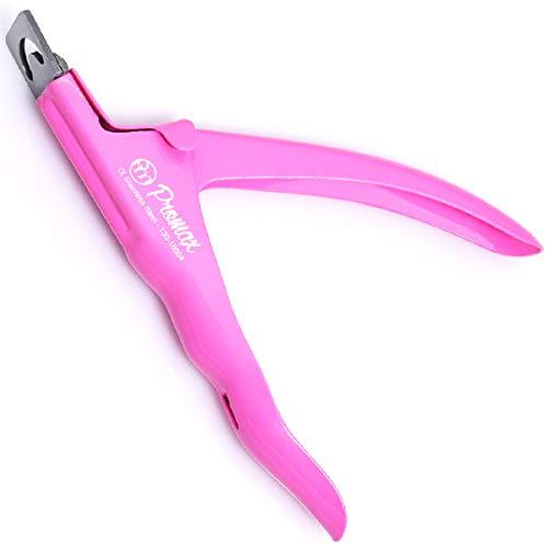 ProMax Acrylic Tip Cutters -Ergonomic Style False Nail Tip Clipper Cutters Trimmers Nail Tips Slicers Manicure & Pedicure Nail Art Tools Stainless Steel With very Attractive Colours (Pink)130-10004 - BeesActive Australia
