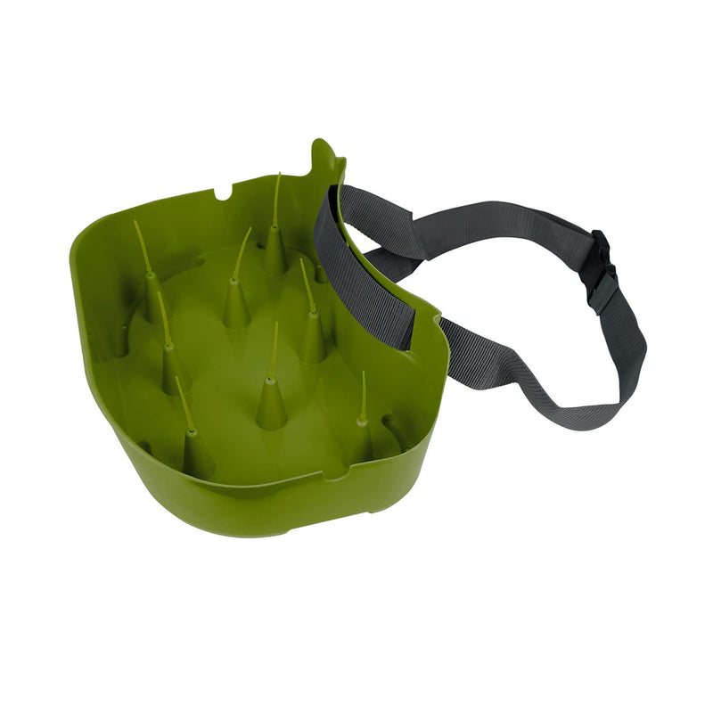 Line Basket Authentic Danish Fisker Design Fly Fishing Stripping Basket Ergonomic Smooth Curved Super Light Minimize Line Tangles with Silicone Spike for Line Tray Green - BeesActive Australia