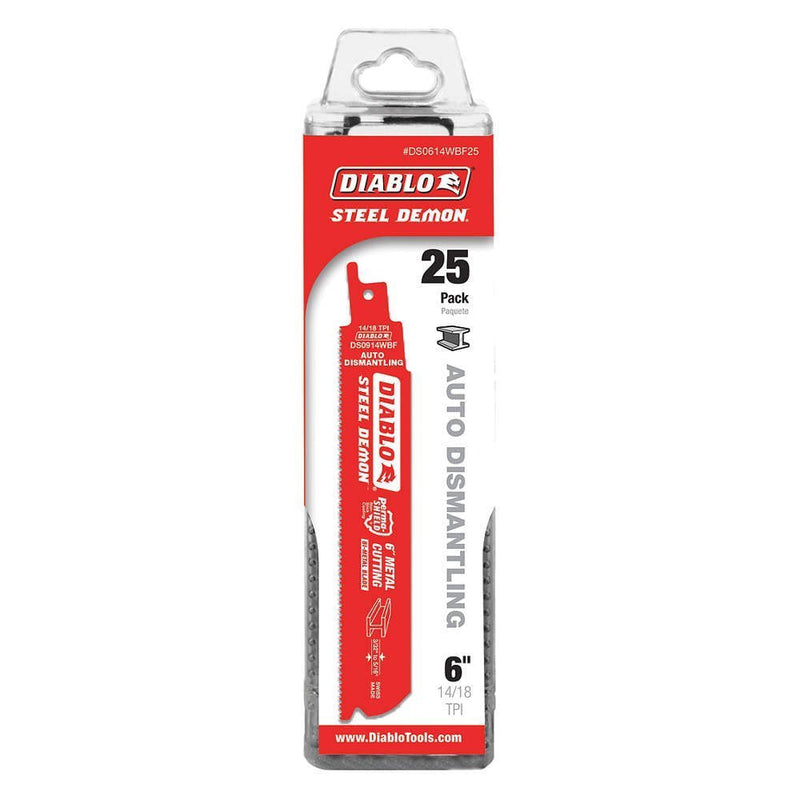 Freud-Diablo Diablo 6IN 14/18TPI AUTO 25PK, Multi, one Size (DS0614WBF25) - BeesActive Australia