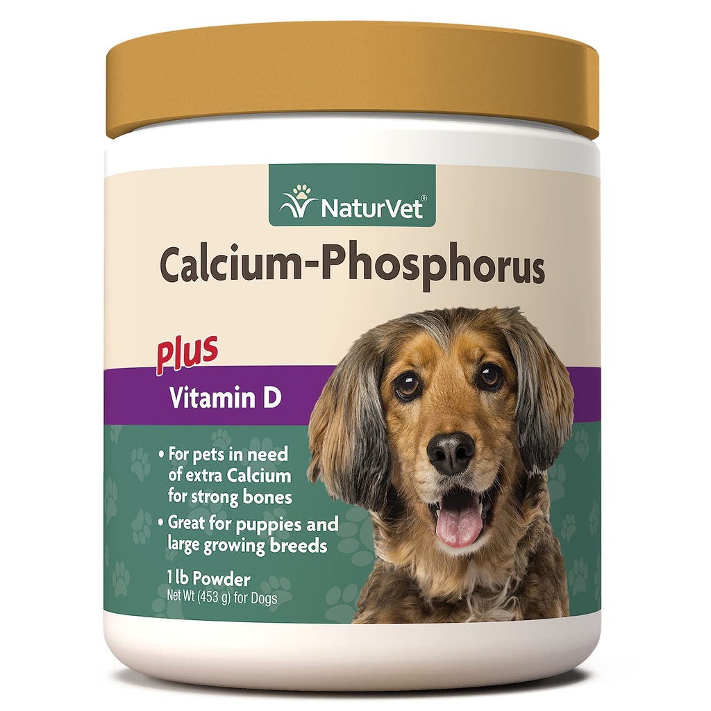 NaturVet Calcium-Phosphorus For Dogs, Supports Strong & Healthy Bones, Enhanced with Essential Minerals & Vitamin D, No Color, 16 Oz - BeesActive Australia