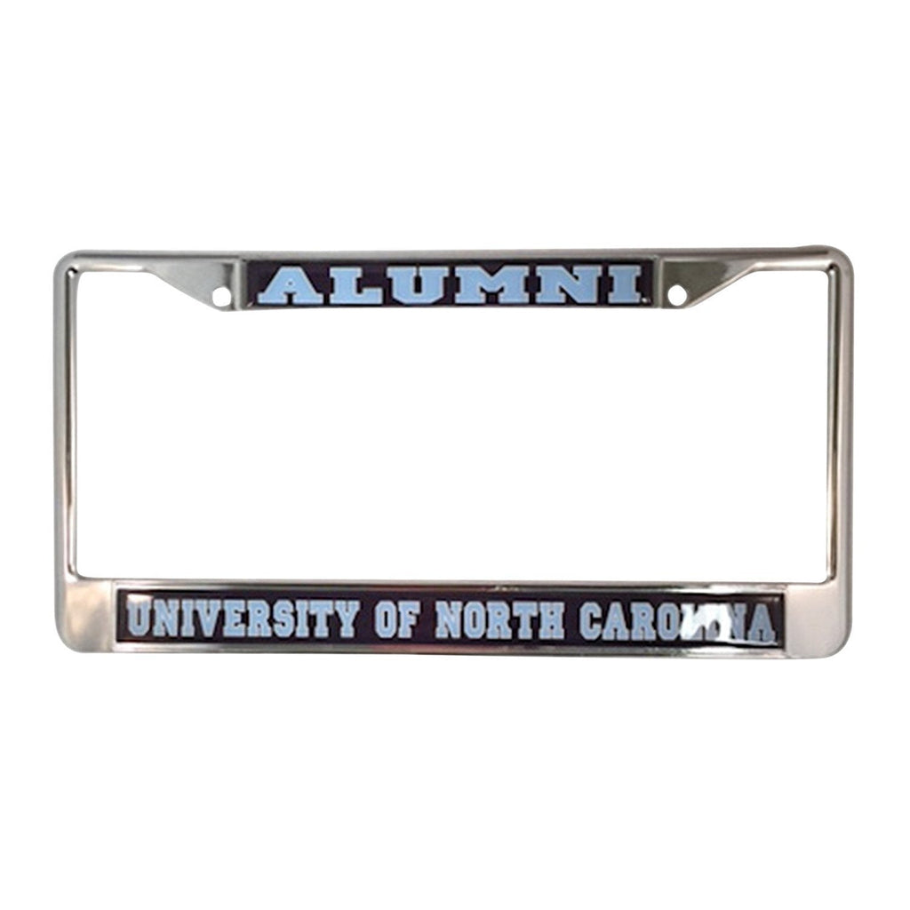 University of North Carolina Alumni Tar Heels Silver Metal License Plate Frame - BeesActive Australia