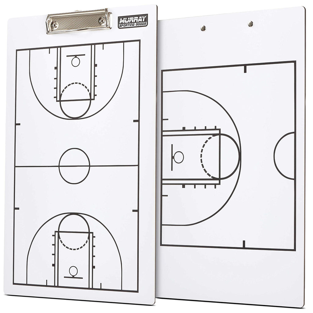 Murray Sporting Goods Dry Erase Double-Sided Basketball Coaches Clipboard | Basketball Marker Board for Coaching - BeesActive Australia