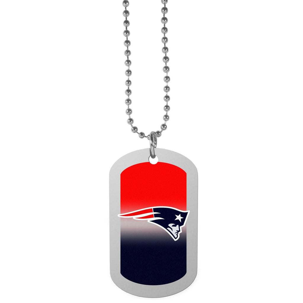 NFL Siskiyou Sports Fan Shop New England Patriots Team Tag Necklace 26 inch Team Color - BeesActive Australia
