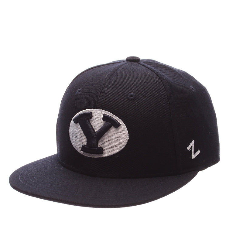 Zephyr Men's M15 Fitted Hat Byu Cougars 7 Navy - BeesActive Australia