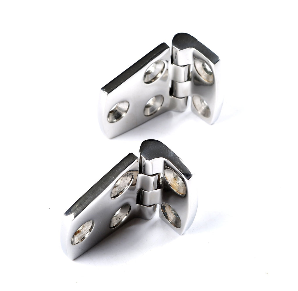 [AUSTRALIA] - Mxeol Boat Shortside Hinges Marine Hatch Flush Mount Heavy Duty Stainless Steel W/Fasteners 1-1/2" x 2-1/4" Pair 