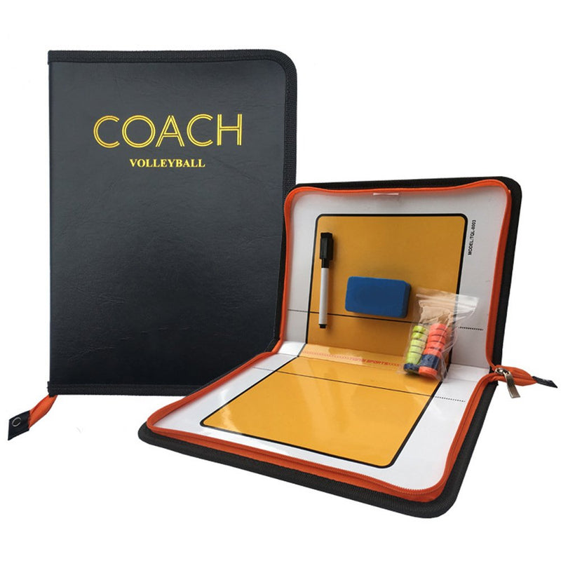 Firelong Volleyball Coach Tactic Board Strategy Training Aids Equipment - Zipper Closure - BeesActive Australia