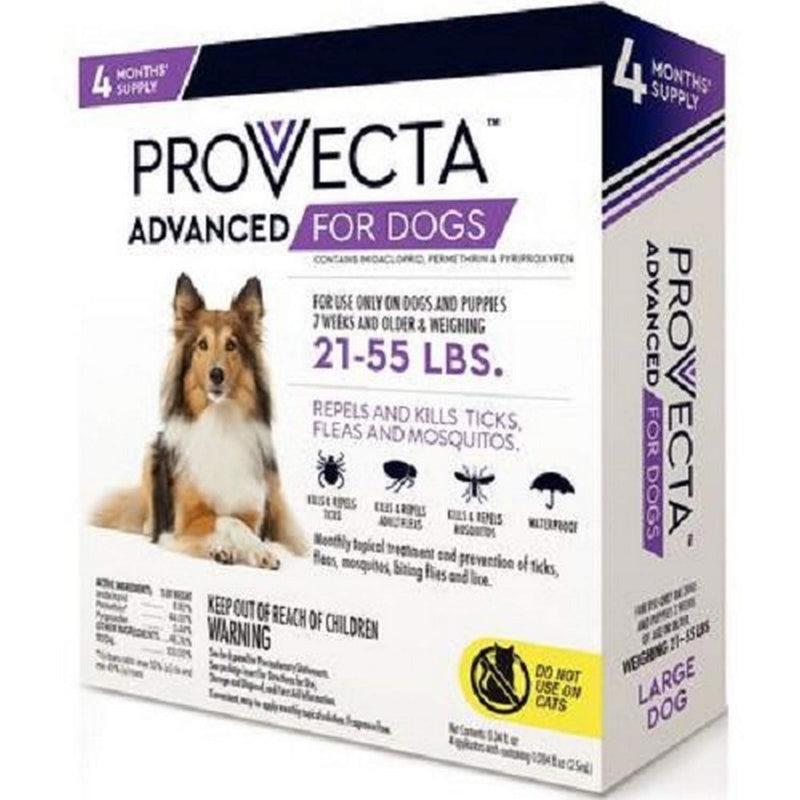 Provecta 4 Doses Advanced for Dogs, Large/21-55 lb - BeesActive Australia