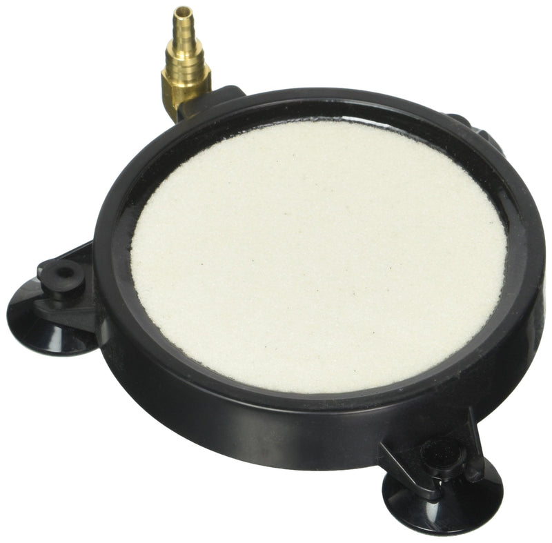 4 Inch Round Air Stone Bubble Diffuser. White Premium Grade Bubbler. 3 Suction Cups to Hold in Place. 90 Degree Metal Inlet Prevents Kinks. Perfect for Hydroponics, Aquaponics, Ponds, Aquariums, etc. - BeesActive Australia