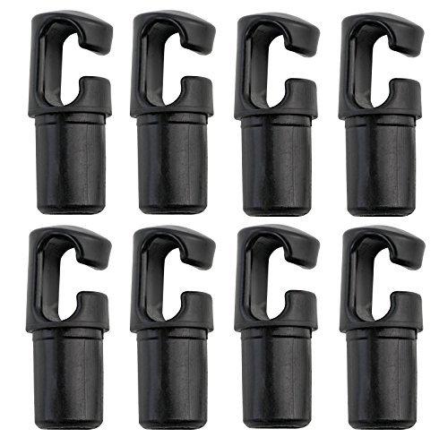 Universal Trampoline Pole Cap by Upper Bounce C-Cap, Set of 8 Black 1" Diameter - BeesActive Australia
