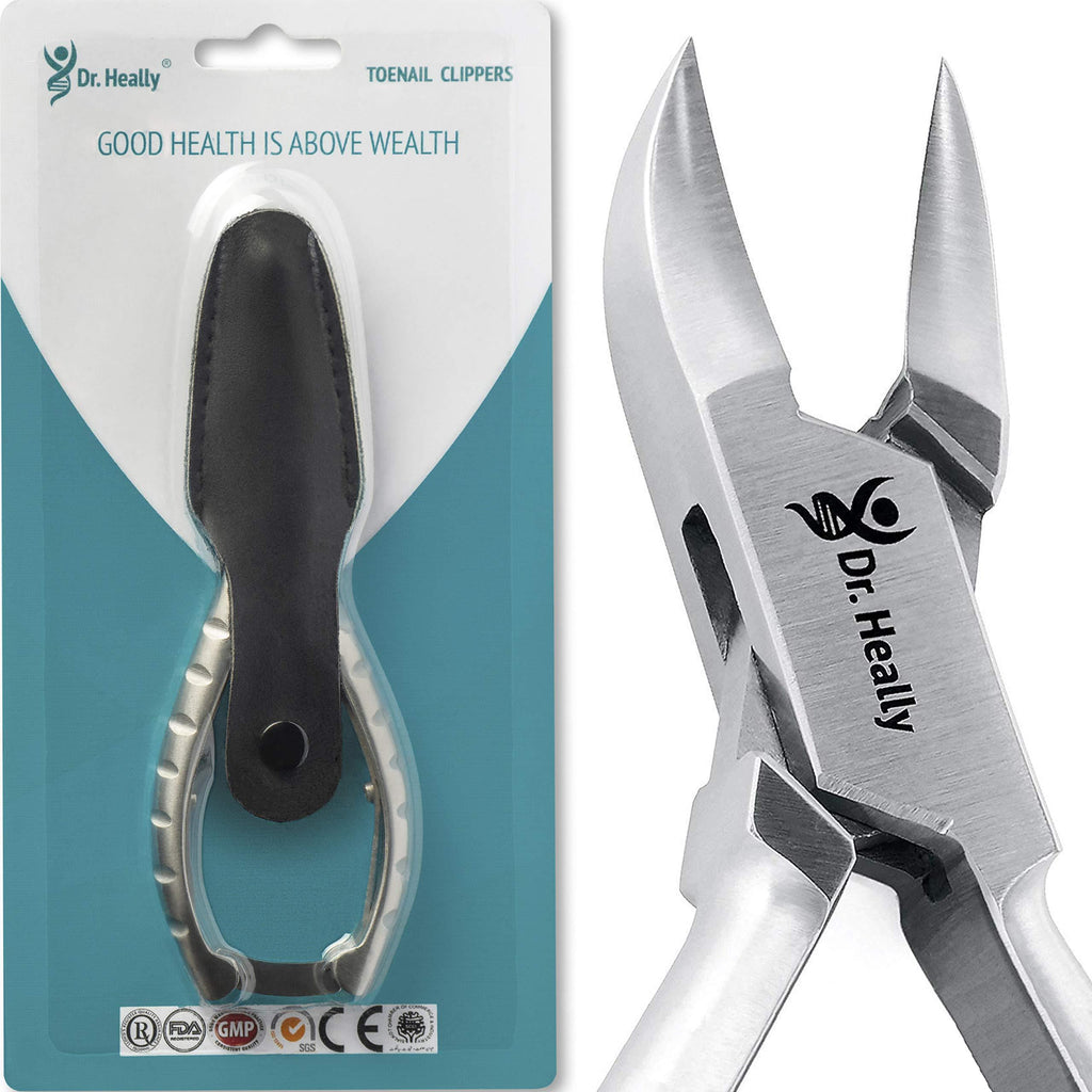 Toenail Clippers for Thick Ingrown Nails - Fingernail Clippers Stainless Steel - At Nail Clippers for Seniors - Nail Scissors Heavy Duty - Toe Nail Clippers for Men - Nail Cutter Professional - BeesActive Australia