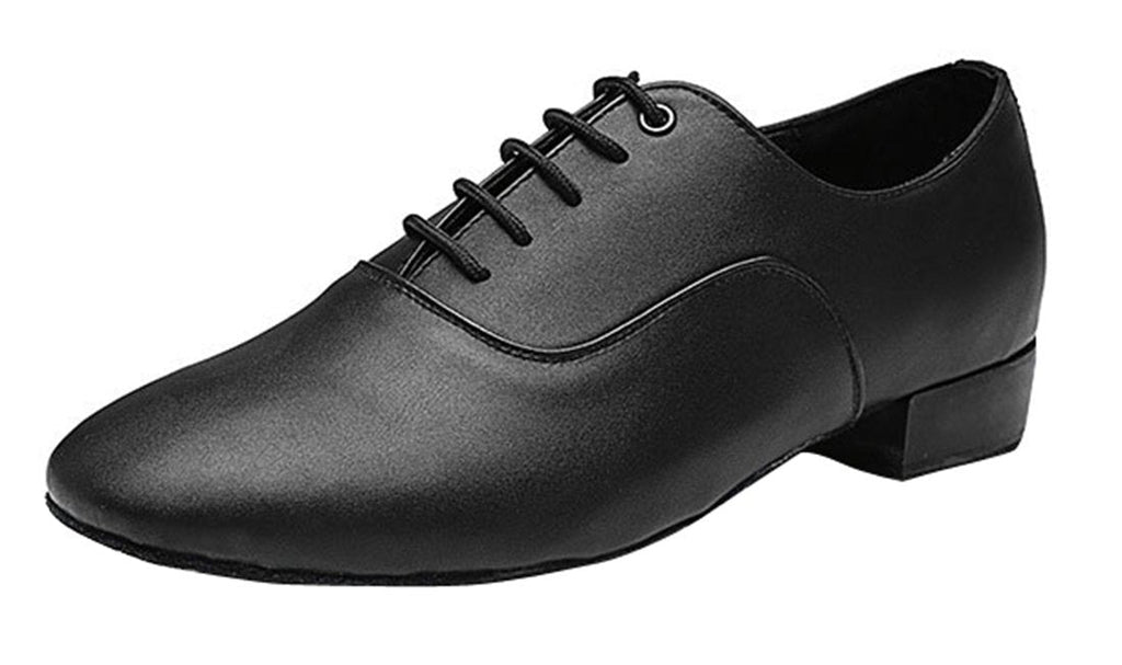 [AUSTRALIA] - TDA Men's Classic Lace-up Leather Tango Ballroom Salsa Latin Dance Wedding Shoes 10 Black 