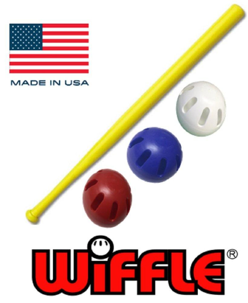 [AUSTRALIA] - WIFFLE Ball U.S.A Set - 32" Bat with Red, White, and Blue Official Balls - 4 Pack 