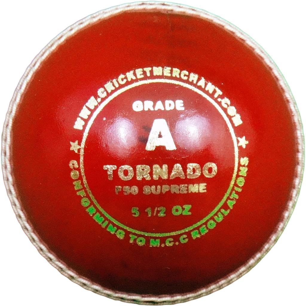 [AUSTRALIA] - CM Tornado F50 Supreme - Grade A Cricket Ball, White 